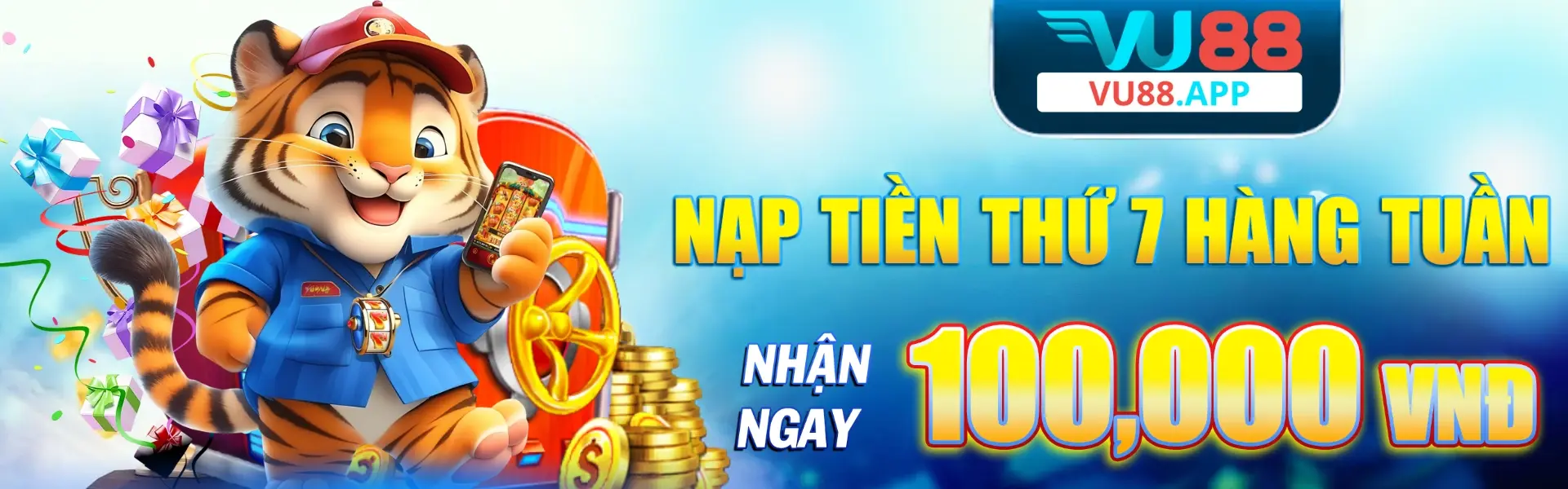 Nạp tiền thứ 7 hàng tuần nhận ngay 100K