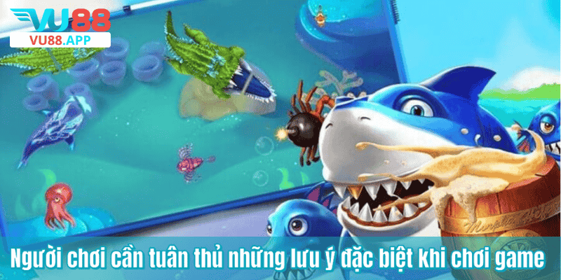 Người chơi cần tuân thủ những lưu ý đặc biệt khi chơi game