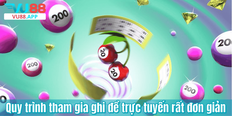 Quy trình tham gia ghi đề trực tuyến rất đơn giản
